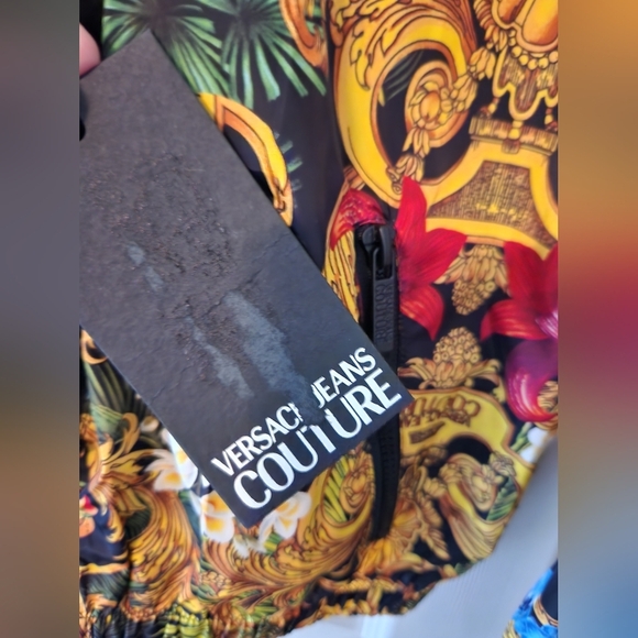 Versace Jeans Couture Barocco-print jacket In Multi, New Season, Size 2 US NWT - Picture 9 of 11